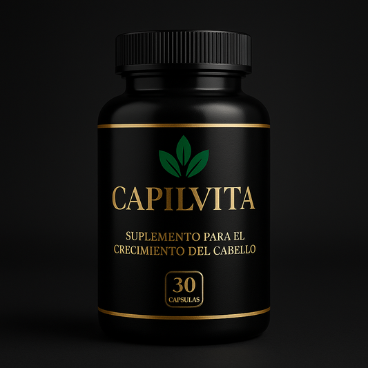 CapilVita – Suplemento Anticaída Capilar Natural | Fortalece y Estimula el Crecimiento del Cabello (30 cápsulas)